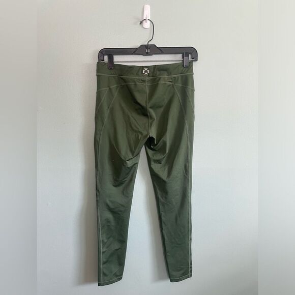 Without Walls Olive Green Ankle Yoga Athletic Cropped  Leggings SZ M - Picture 5 of 5